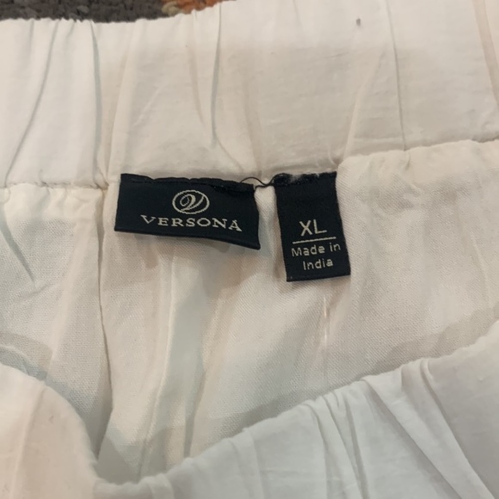 NWT Versona White Lace Bottom Shorts‎ Elastic Waist Women’s Size XL - Picture 3 of 7